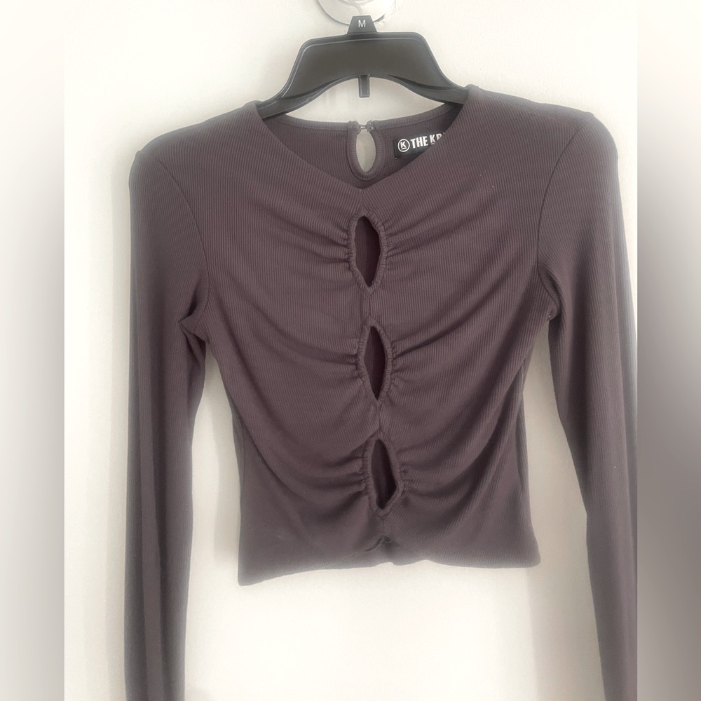 Dark grey blouse from online The Kript website